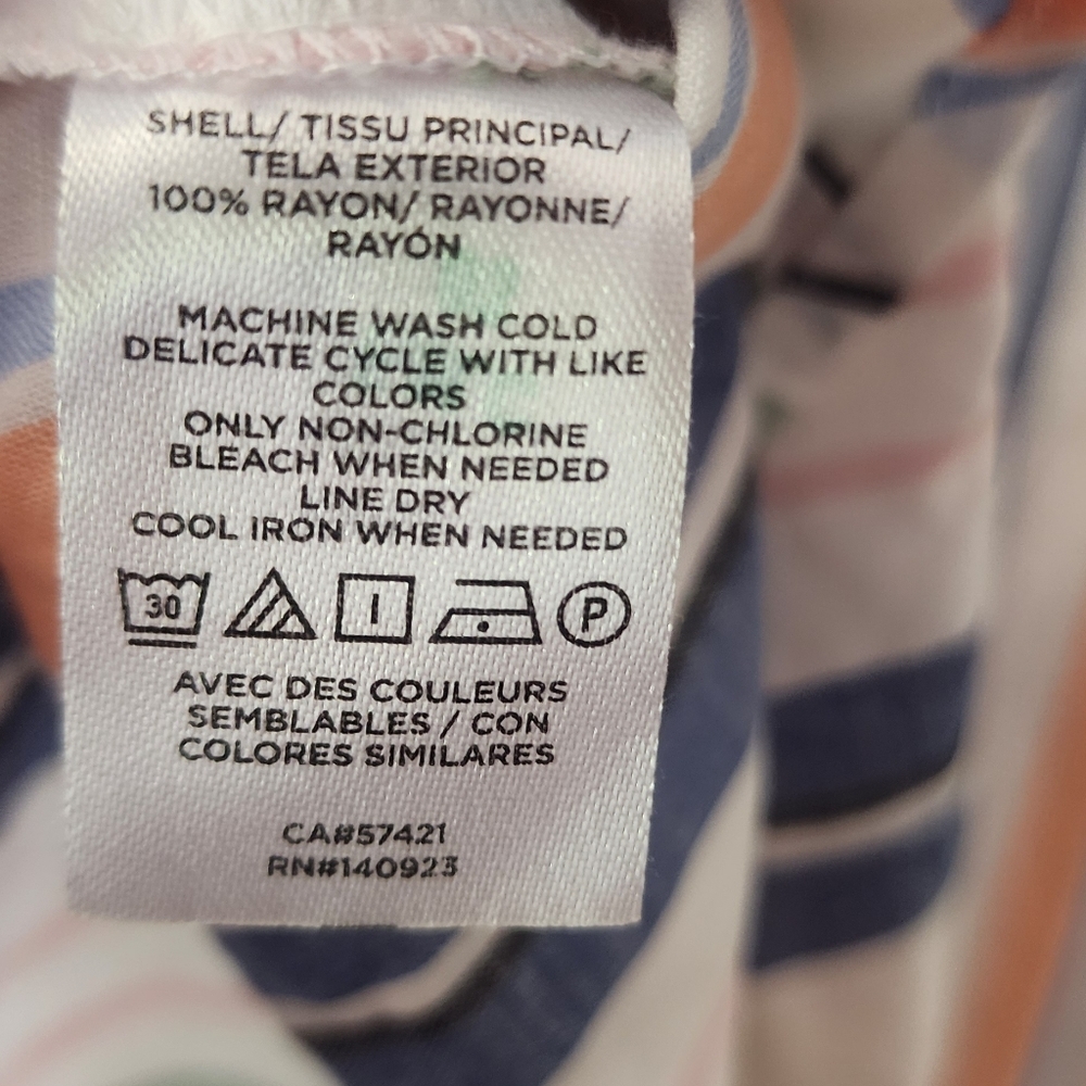 LOFT Multicolor Striped Button Down Shirt NWT - image 5